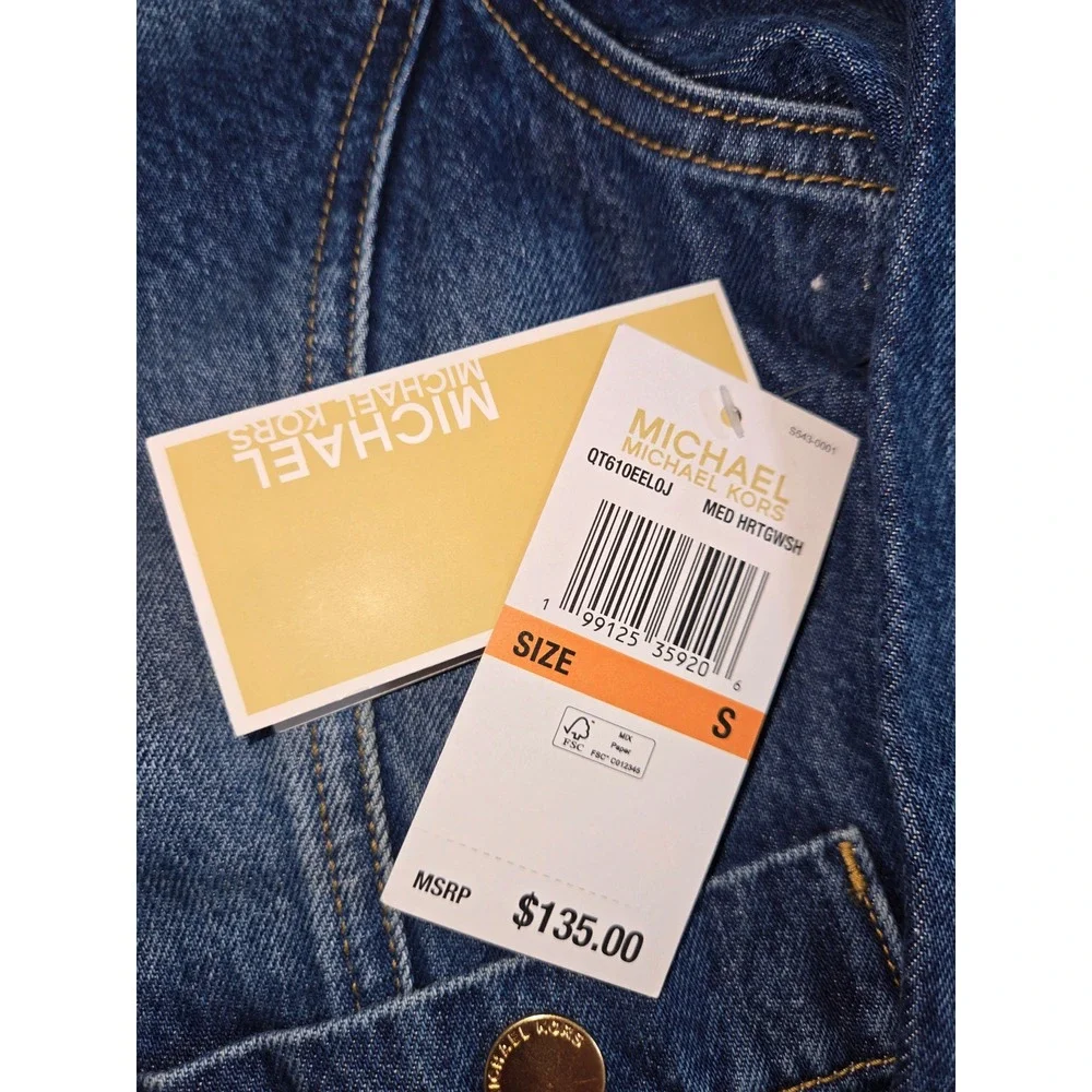 Michael Kors Women Heritage Wash Denim New With tags